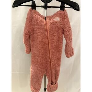 Northface light pink baby one piece jacket size 12-18 months